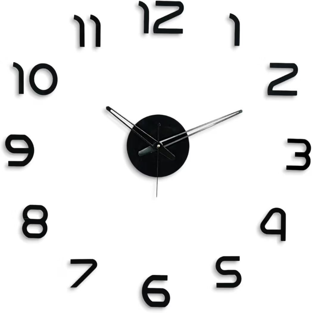Large 3D DIY Acrylic Wall Clock