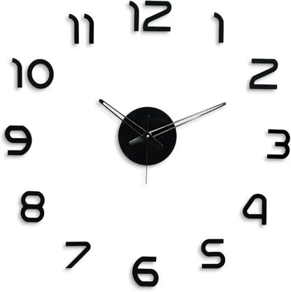 Large 3D DIY Acrylic Wall Clock
