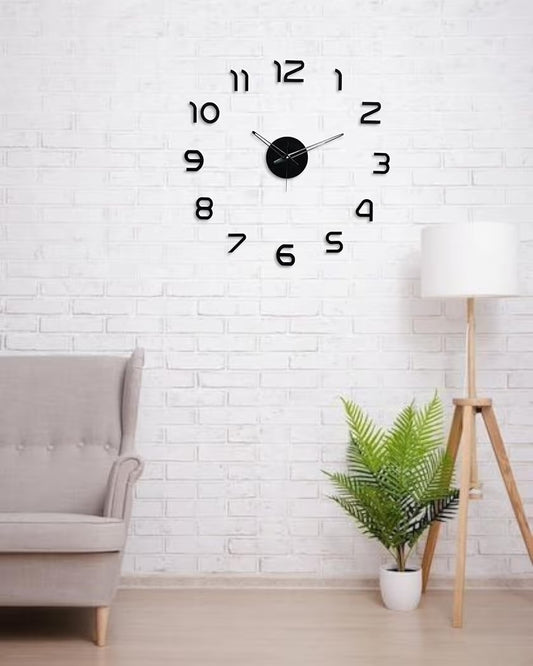 Large 3D DIY Acrylic Wall Clock