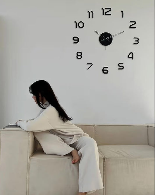 Large 3D DIY Acrylic Wall Clock